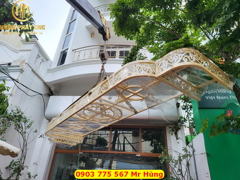 Thợ thi công mái kính sắt mỹ thuật quận 2
