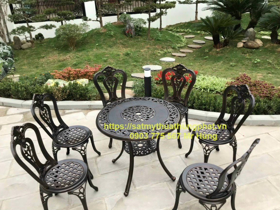 【#1】Mẫu bàn ghế nhôm đúc đẹp 2023