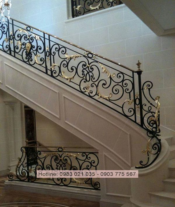 Cầu thang sắt mỹ thuật hcm