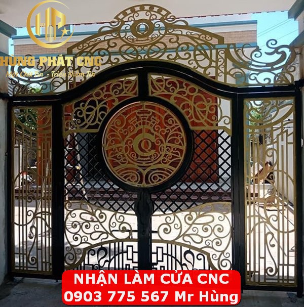 Làm cửa cổng sắt CNC tại Quận 9 TPHCM
