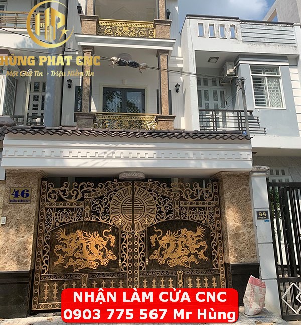 Làm cửa cổng sắt CNC tại Quận 9 TPHCM | 0903 775 567 Mr Hùng