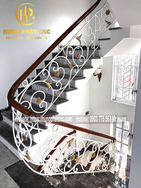 Cầu thang sắt mỹ thuật tp hcm