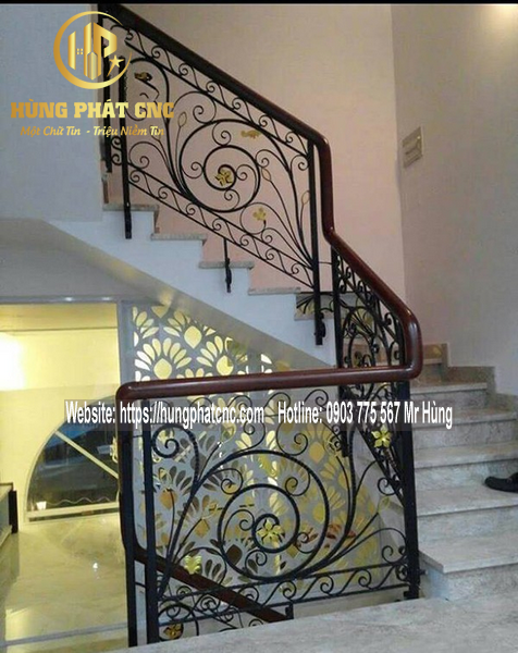 Cầu thang sắt mỹ thuật Tân Phú | 0903.775.567 Mr Hùng