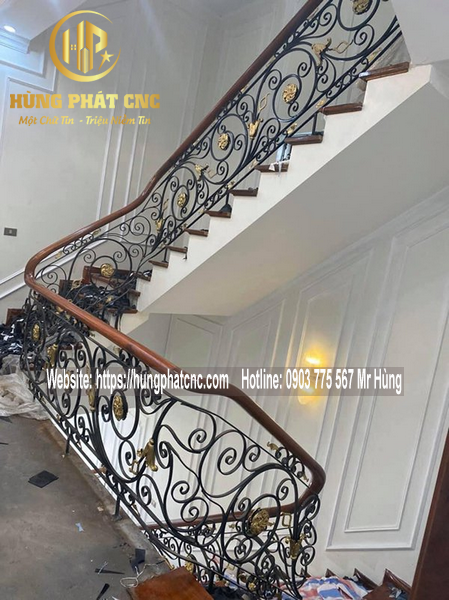 Cầu thang sắt nghệ thuật tại hcm | 0903 775 567 Mr Hùng