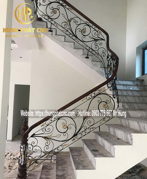 Cầu thang sắt nghệ thuật tại hcm | 0903 775 567 Mr Hùng