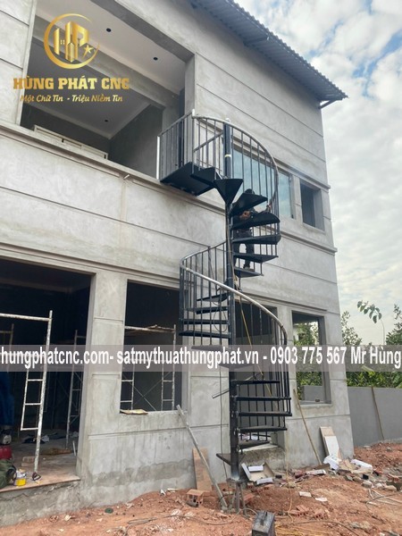 Cầu Thang Xoắn Đẹp Thủ Đức TPHCM, Hùng Phát CNC Thiết Kế & Thi Công