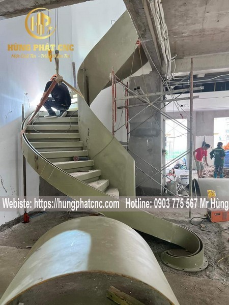 #1 Cầu thang xoắn ốc ở Kiên Giang| Cầu thang xoắn ốc  hay cầu thang lượn trong ứng dụng phong thủy có thể là một yếu tố tuyệt vời để tạo thêm sự cân đối 