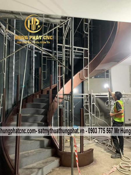 Cầu thang xương xoáy có độ bền vượt trội | #1 Làm cầu thang xoắn cho biệt thự