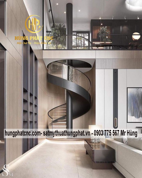 Tuy nhiên với cầu thang 2 làn soắn ốc khá khó vì kích thước và trọng lượng nặng.#1 Làm cầu thang xoắn ốc quận 6