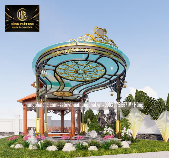 Làm mái kính nghệ thuật tòa nhà, văn phòng tphcm | 0903 775 567 Mr Hùng