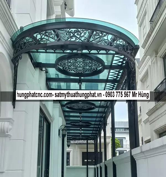 Làm mái kính nghệ thuật tòa nhà, văn phòng tphcm