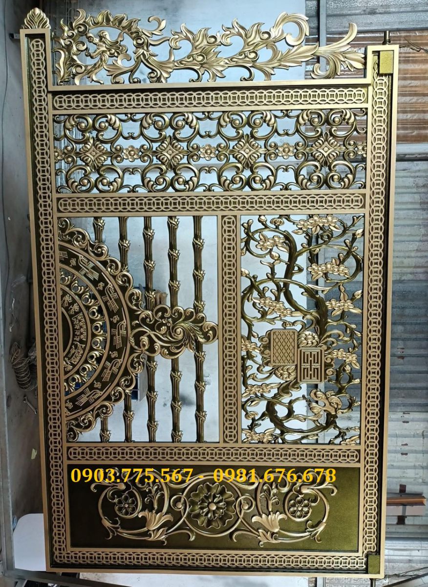 Cửa cổng nhôm đúc quận 2