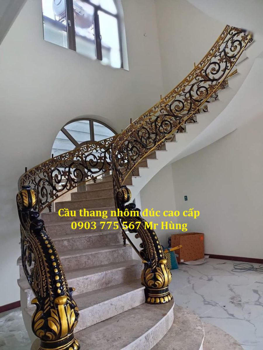 【#1】Làm cầu thang nhôm đúc tại Long Khánh