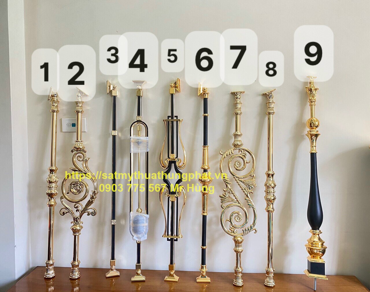 Con tiện cầu thang nhôm đúc quận 2