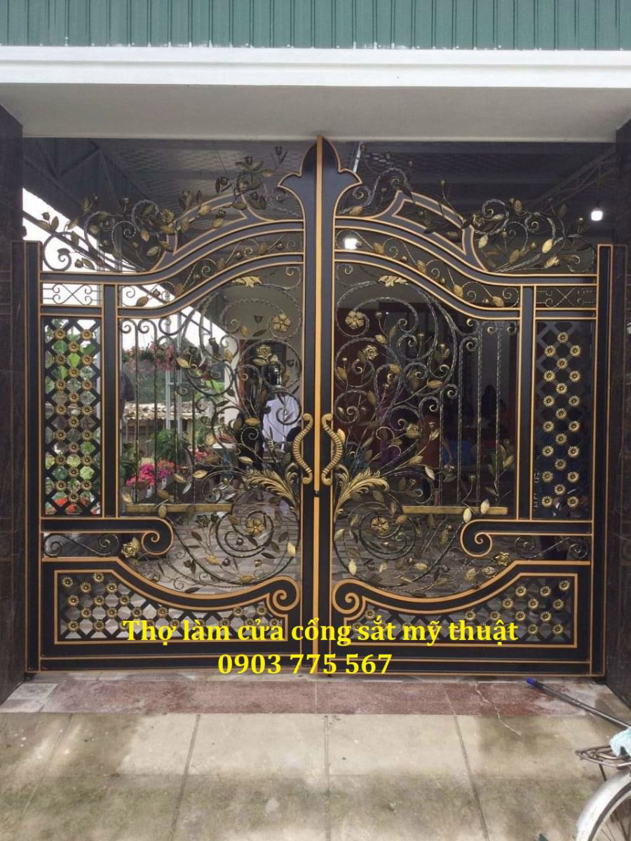 Làm cửa cổng sắt tại quận 2