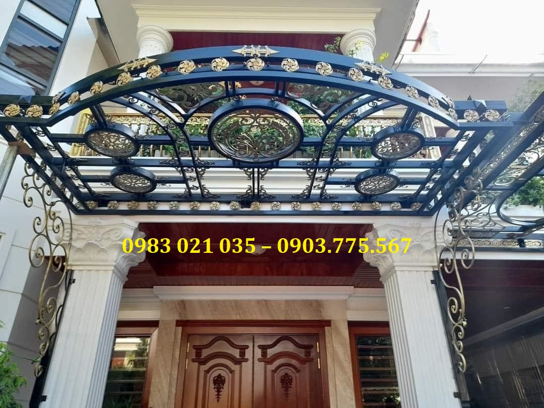 Sản Xuất Mái Kính Sắt Nghệ Thuật Tại Quận 2